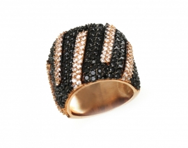 ANEL ZIRCONIA NEGRA