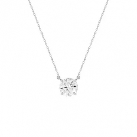 COLAR SOLITÁRIO MOISSANITE 8MM