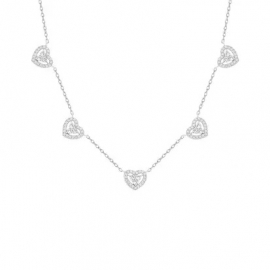 COLAR CORAÇÕES PRATA 925