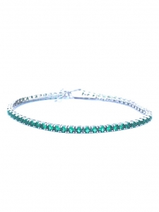 PULSEIRA RIVIERA PRATA ESMERALDA
