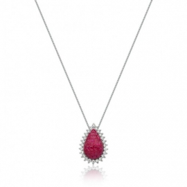 COLAR GOTA INVISIBLE RUBI