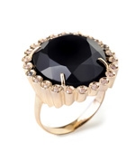 ANEL PEDRA ONIX - OURO