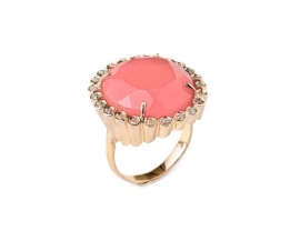 Anel Jade Rubi Fusion – Banho de Ouro 18K – Design Natalia Chaim