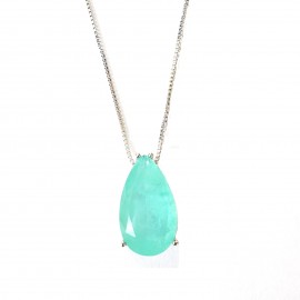 Colar Emerald Fusion Silver