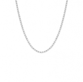 Colar Riviera Moissanite Prata Classic-Pedra 2,5mm