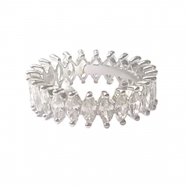 ALIANÇA PRATA NAVETES 3MM