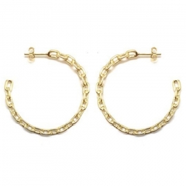 BRINCO ARGOLA ELOS - OURO