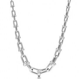 COLAR CORRENTE ELOS PRATA 925 HARD