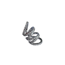Brinco Piercing Glam Silver