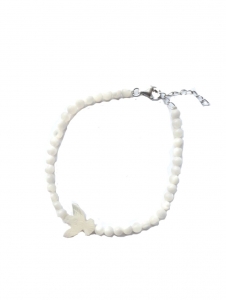 PULSEIRA PRATA MADREPÉROLA -ESPIRITO SANTO