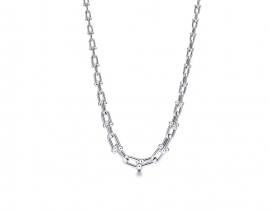 COLAR CORRENTE ELOS PRATA 925 TIFF HARD