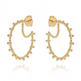 BRINCO ARGOLA BUBBLE - OURO