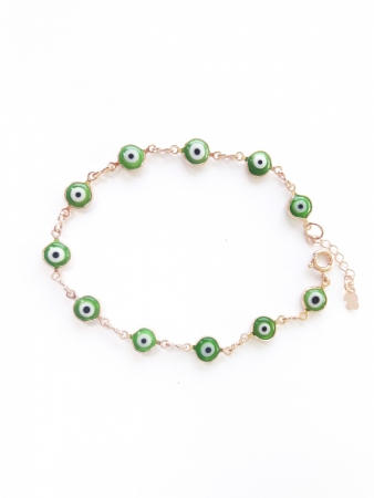 PULSEIRA INTEIRA OLHO GREGO -OURO