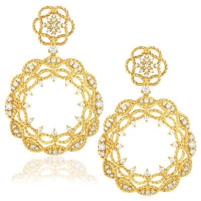 Brinco Festa Banho Ouro 18k