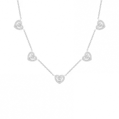 COLAR CORAÇÕES PRATA 925