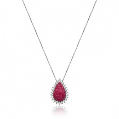 COLAR GOTA INVISIBLE RUBI
