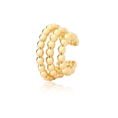 BRINCO PIERCING BOLINHAS - OURO