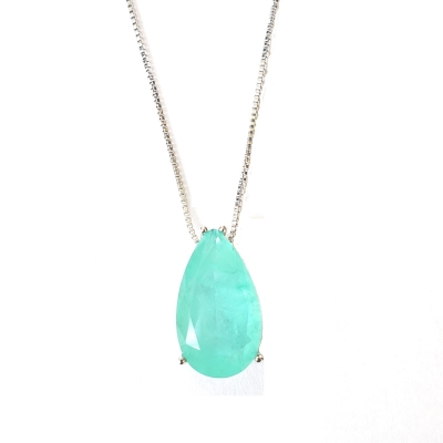 Colar Emerald Fusion Silver