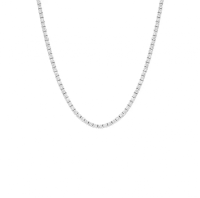 Colar Riviera Moissanite Prata Classic-Pedra 2,5mm