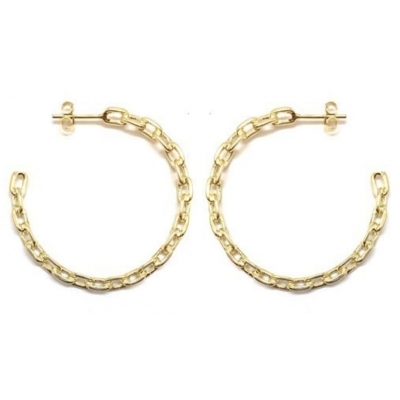 BRINCO ARGOLA ELOS - OURO