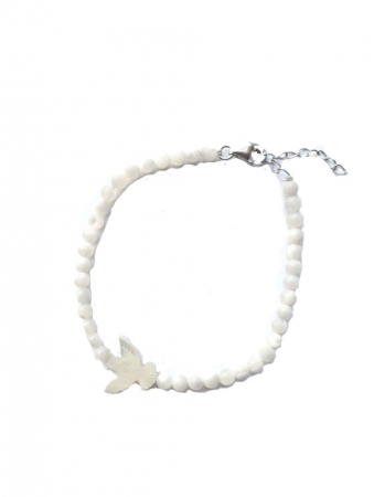 PULSEIRA PRATA MADREPÉROLA -ESPIRITO SANTO