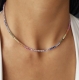 COLAR RIVIERA PRATA RAINBOW - OURO