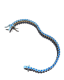 PULSEIRA RIVIERA PRATA SAFIRA AZUL -G