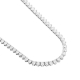 Colar Riviera Moissanite Prata Pedra 3mm