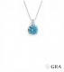 Brinco Moissanite Shine Blue