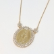 COLAR PRATA NOSSA SENHORA DAS GRAÇAS - OURO