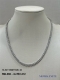 Colar Riviera Moissanite 3mm Prata -42cm