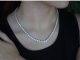 Colar Riviera Prata 925 Zirconias 3mm