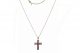 COLAR COM CRUCIFIXO CRAVEJADO - OURO