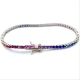 PULSEIRA RIVIERA PRATA - RAINBOW