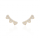 BRINCO EARCUFF CORAÇÕES OURO