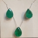 CONJUNTO BRINCO E COLAR PRATA - ESMERALDA