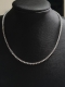 Colar Riviera Moissanite Prata Pedra 3mm