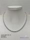 Colar Riviera Moissanite 3mm Prata - 40cm